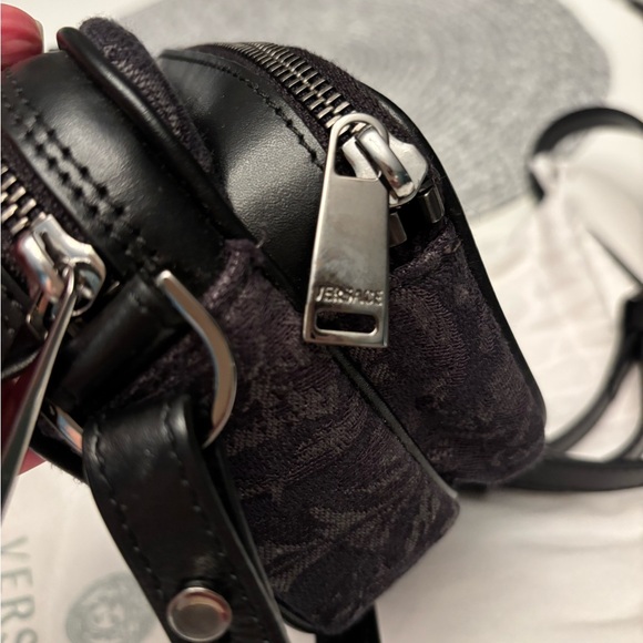 Versace Floral Denim Crossbody Camera Bag - Picture 6 of 7